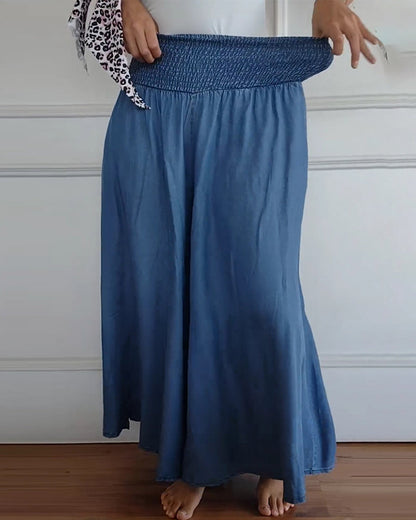 Pantalón mujer amplio y cómodo, elegante para look casual
