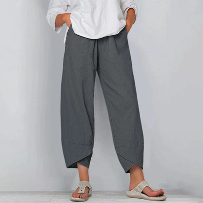 Pantalones Mujer – Estilo Harem, Fluido y Versátil para Diario o Vacaciones