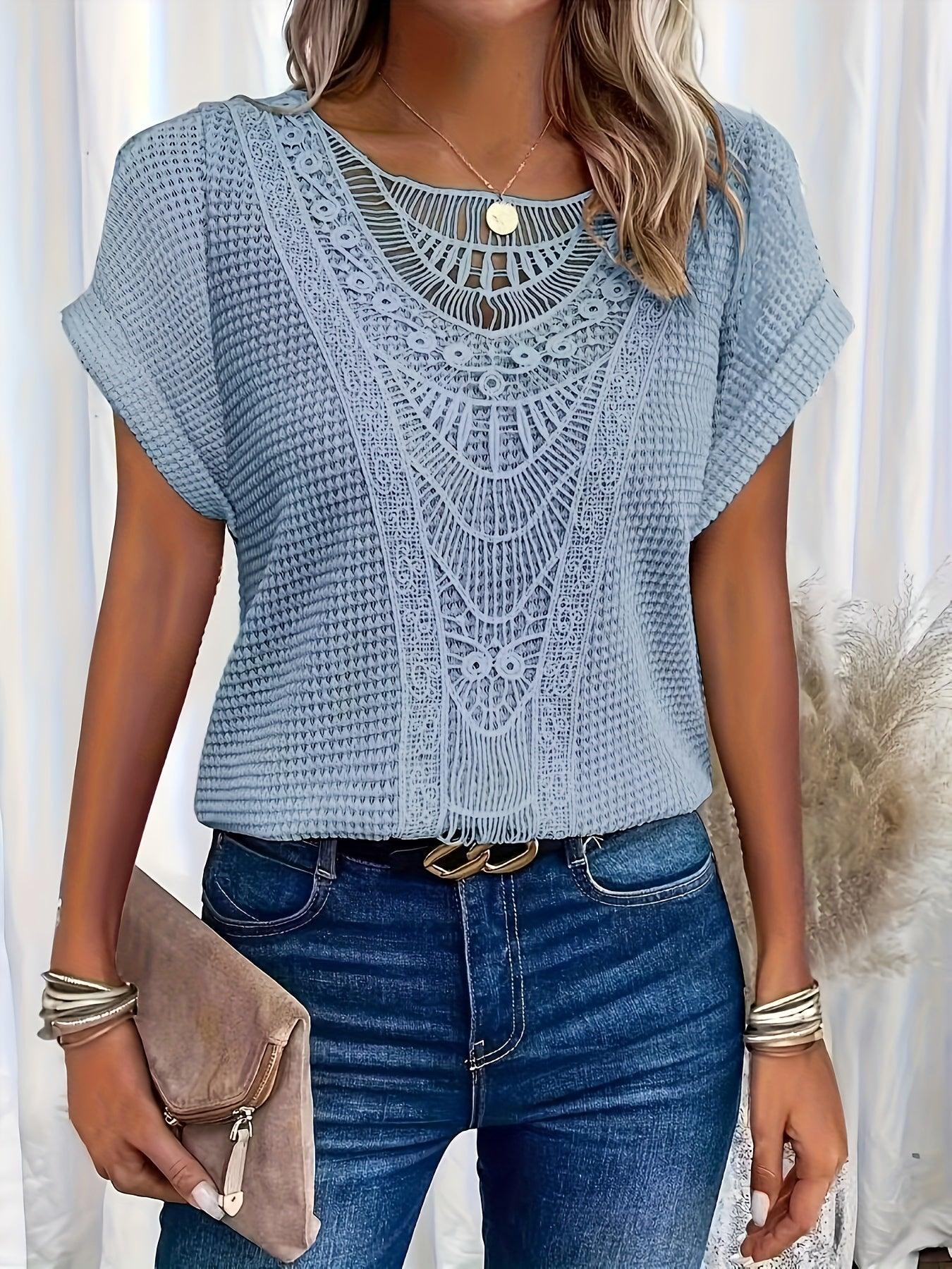 Alise | Top de punto con bonitos detalles