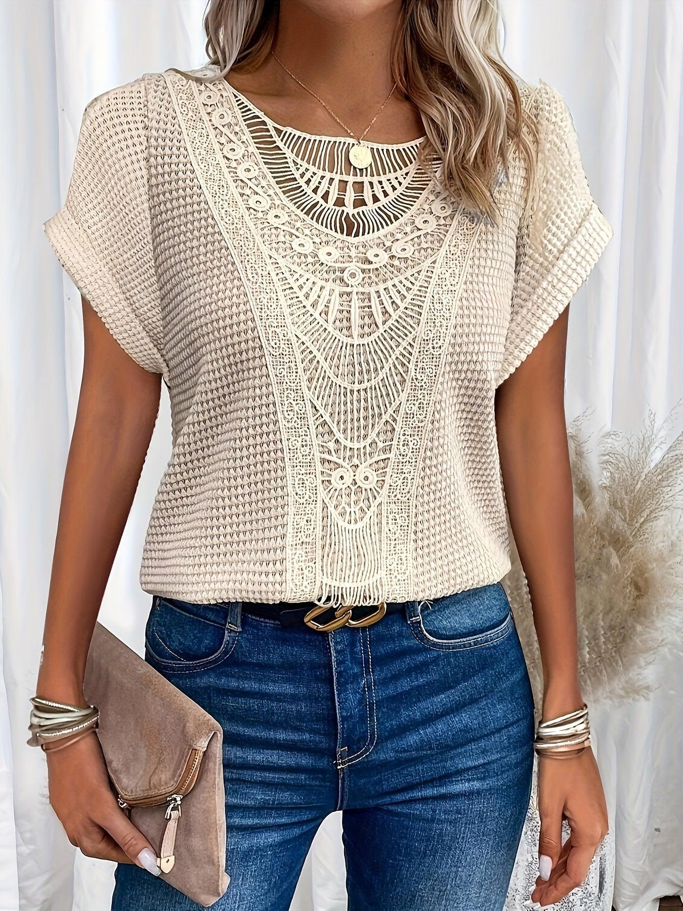 Alise | Top de punto con bonitos detalles