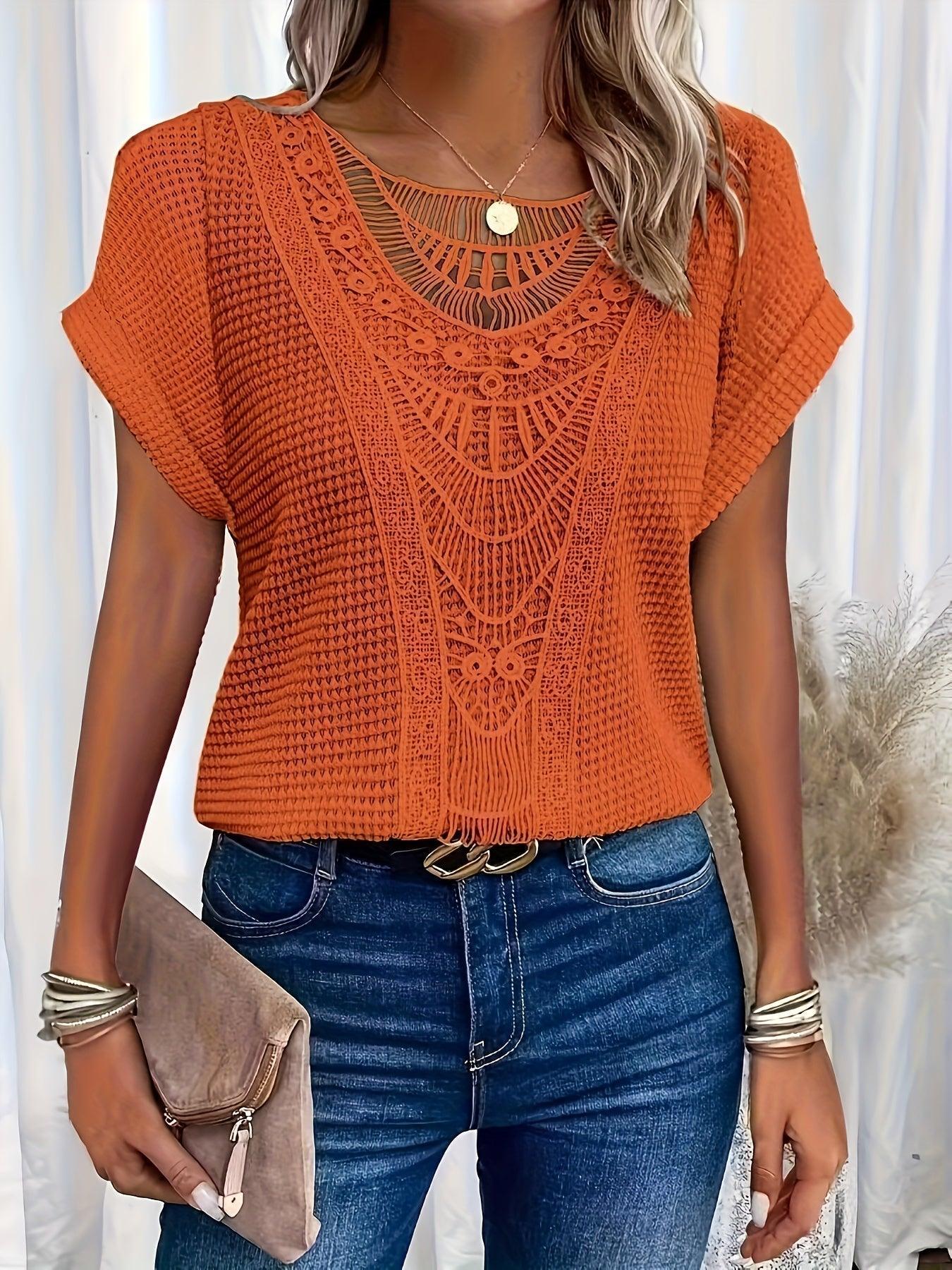 Alise | Top de punto con bonitos detalles