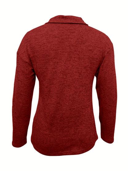 Jersey Ligero de Media Cremallera – Estilo Casual y Cálido
