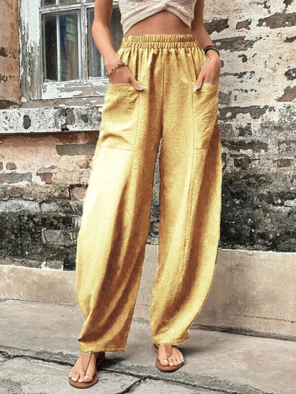 Pantalones de moda femeninos, ligeros y estilosos