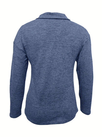 Jersey Ligero de Media Cremallera – Estilo Casual y Cálido