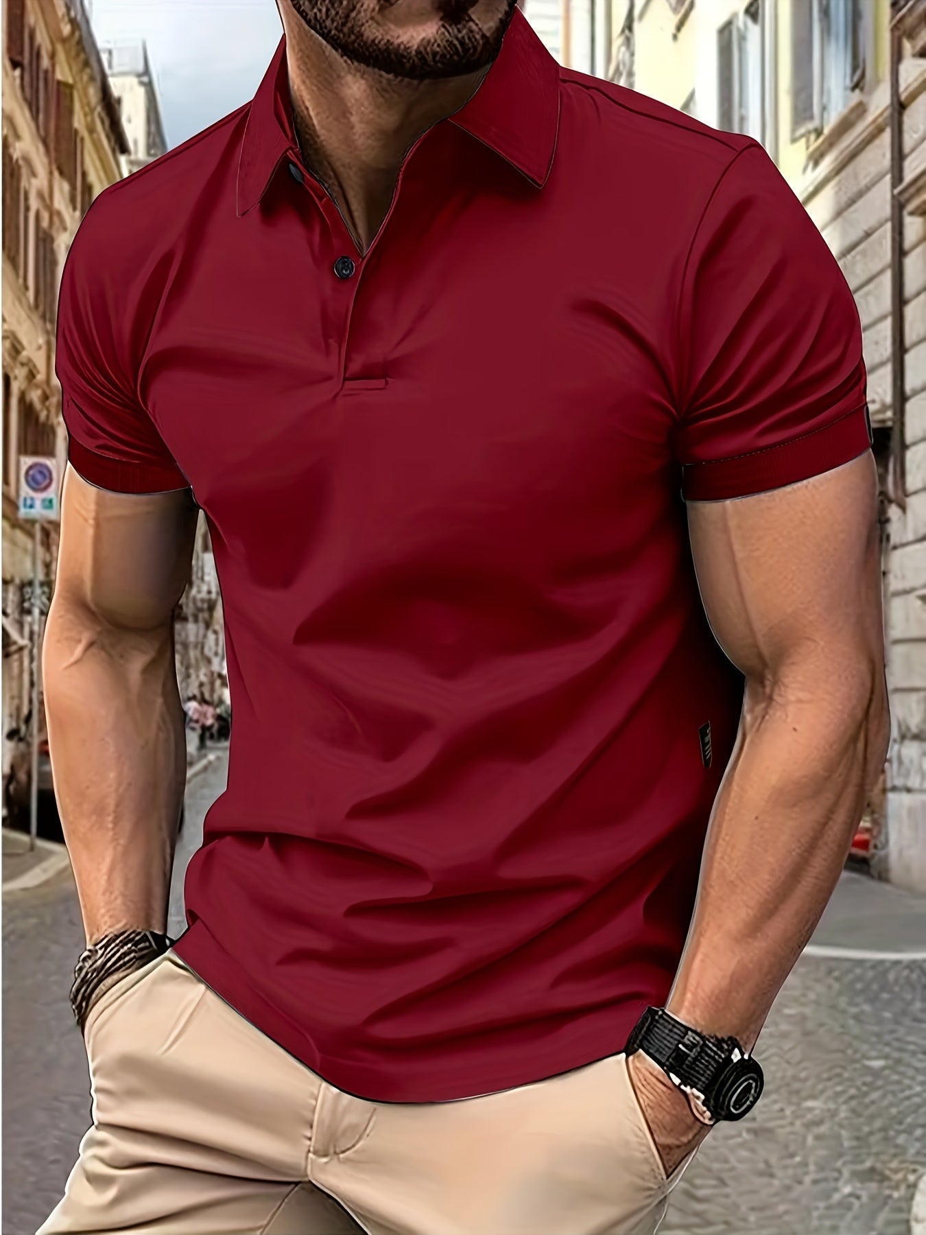 Camisa polo de hombre, elegante y ideal para ocasiones informales