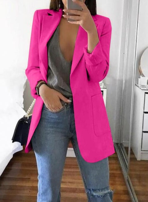 Blazer elegante para mujer, cómodo y versátil para diario