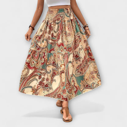 Emily | Falda fluida con estampado