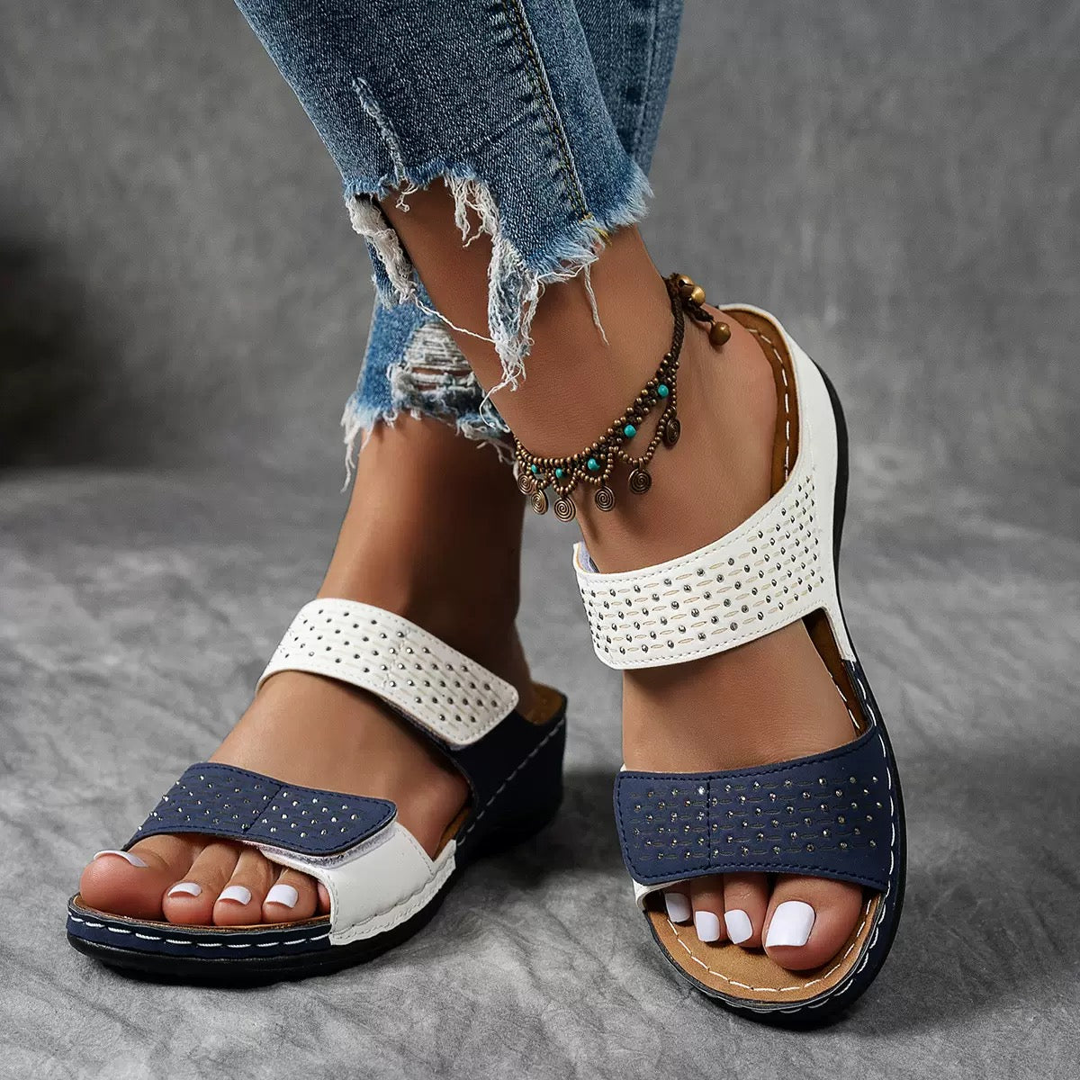 Sandalias mujer confort ortopédicas transpirables chic verano