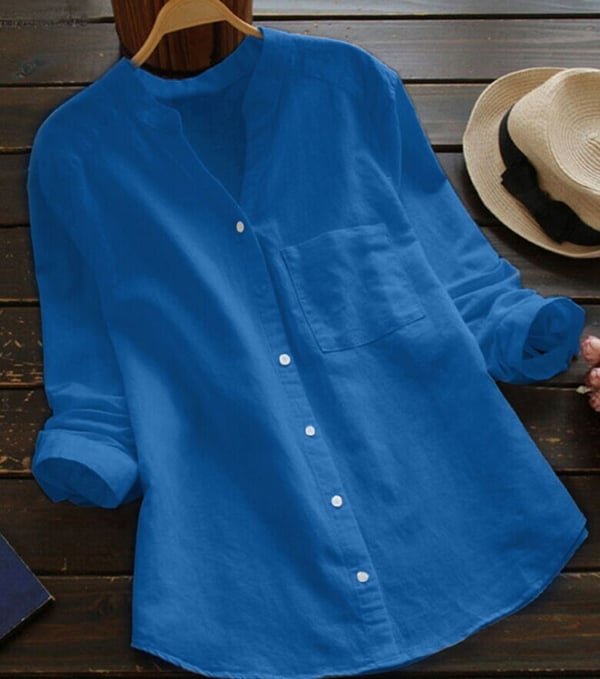 Hanna | Blusa casual de mujer en lino-algodón