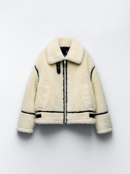 Crystal | Chaqueta de felpa oversize para mujer