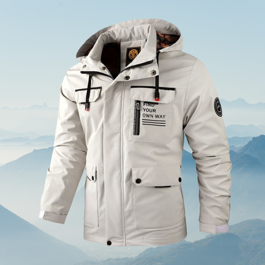 Sam | Chaqueta cortavientos ultraligera con capucha y múltiples bolsillos para hombre