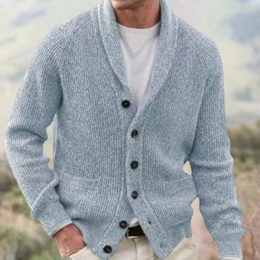 Chaqueta de punto para hombre, ligera y chic, ideal para otoño o invierno