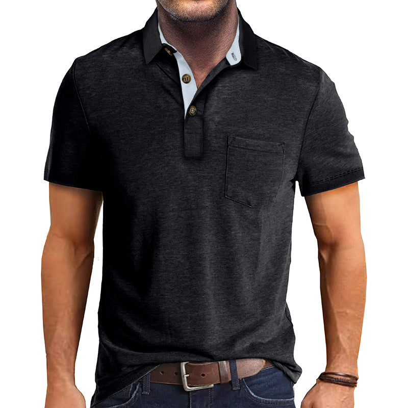 Camisa tipo polo masculina, ligera y versátil para verano