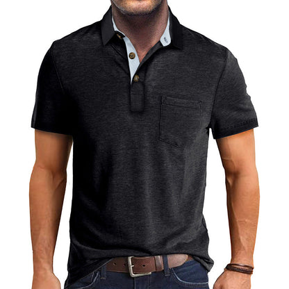 Camisa tipo polo masculina, ligera y versátil para verano