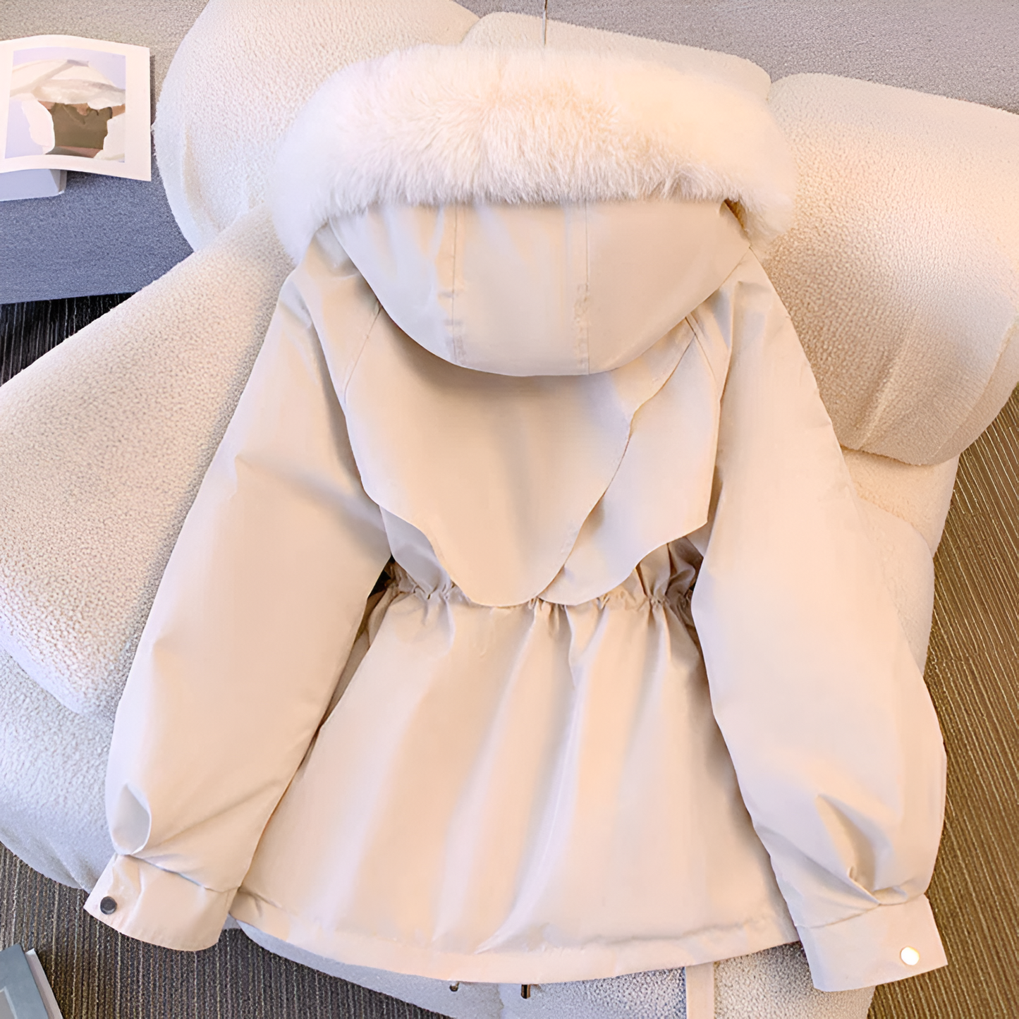 Chaqueta mujer elegante resistente al frío chic y cómoda