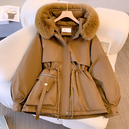 Chaqueta mujer elegante resistente al frío chic y cómoda