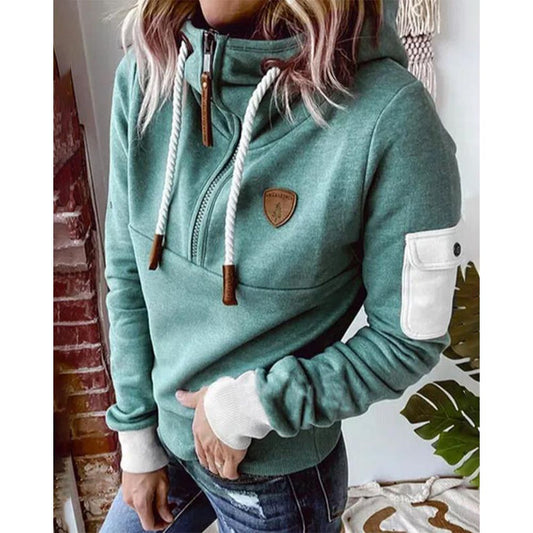 Jersey femenino suave cálido moderno y versátil otoño-invierno