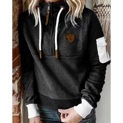 Jersey femenino suave cálido moderno y versátil otoño-invierno