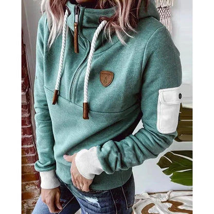 Jersey femenino suave cálido moderno y versátil otoño-invierno