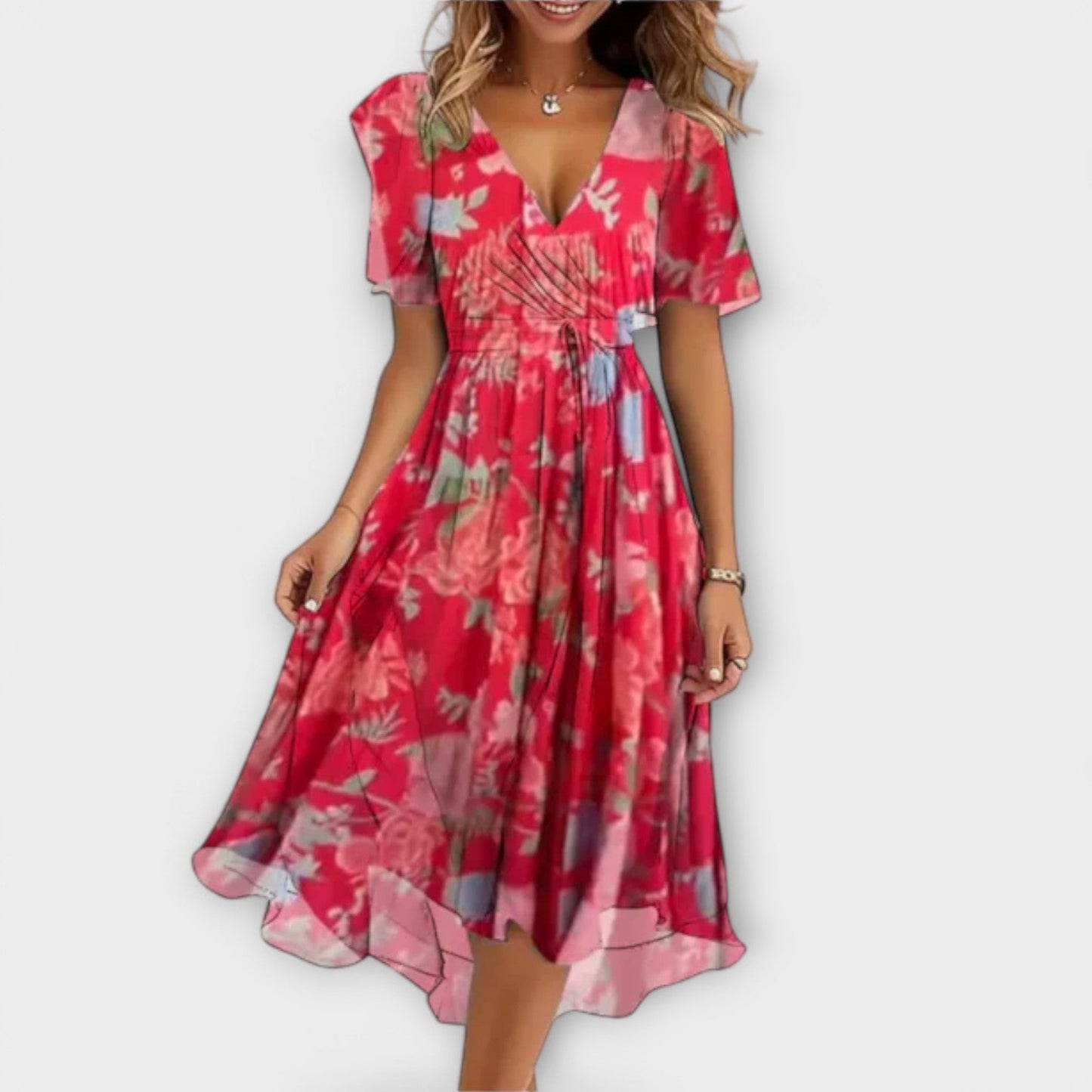 Emmy | Vestido de señora con escote en V