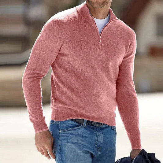 Jersey cremallera hombre, estilo clásico y confortable