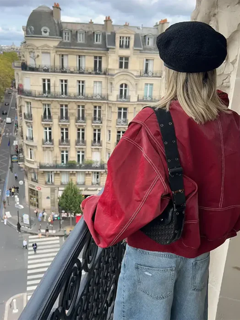 Belle | Chaqueta oversize en contraste