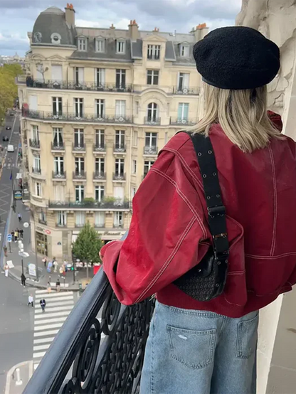 Belle | Chaqueta oversize en contraste