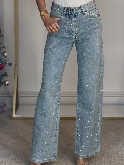Vaqueros mujer elegantes con destellos modernos y cómodos