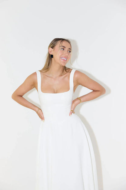 Vestido Midi Elegante Mujer – Perfecto para Oficina, Eventos o Salidas