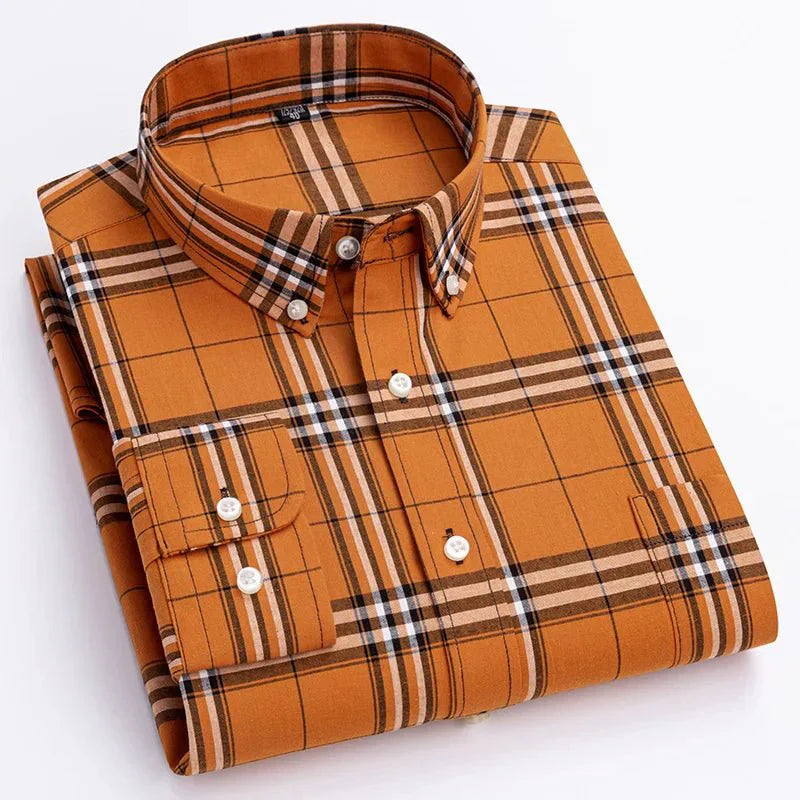 Camisa a cuadros elegante y moderna para hombre