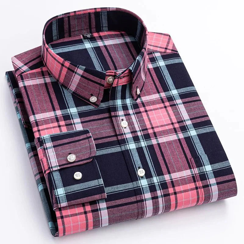 Camisa a cuadros elegante y moderna para hombre
