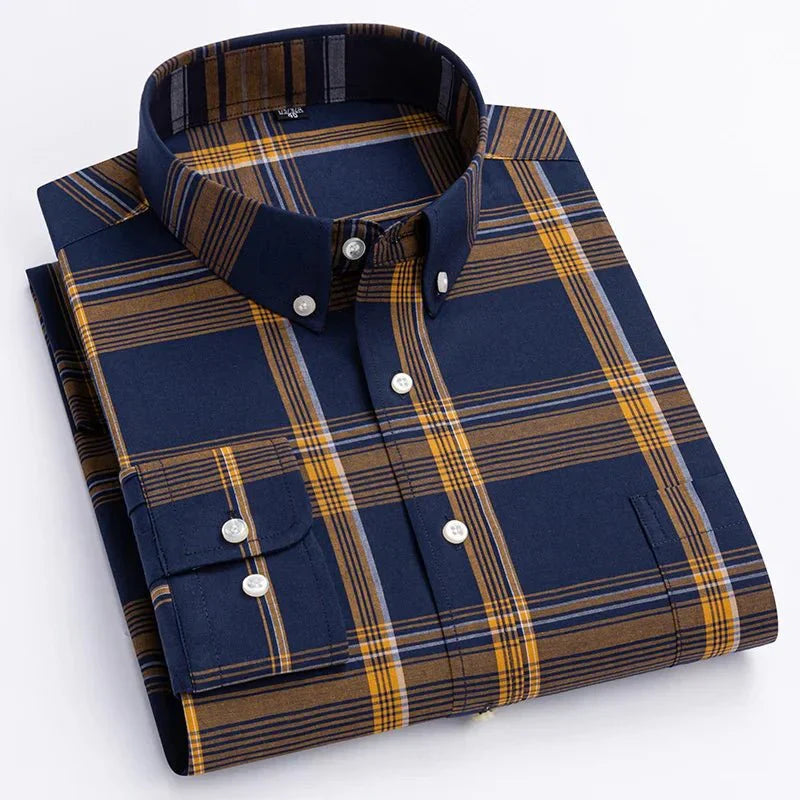 Camisa a cuadros elegante y moderna para hombre