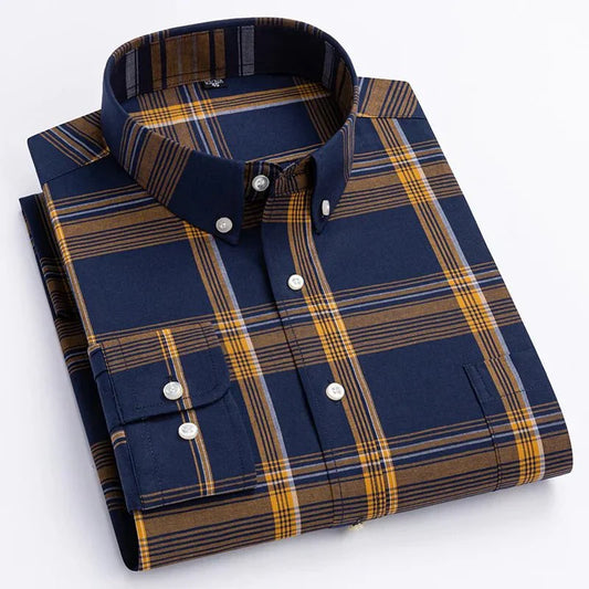 Camisa a cuadros elegante y moderna para hombre