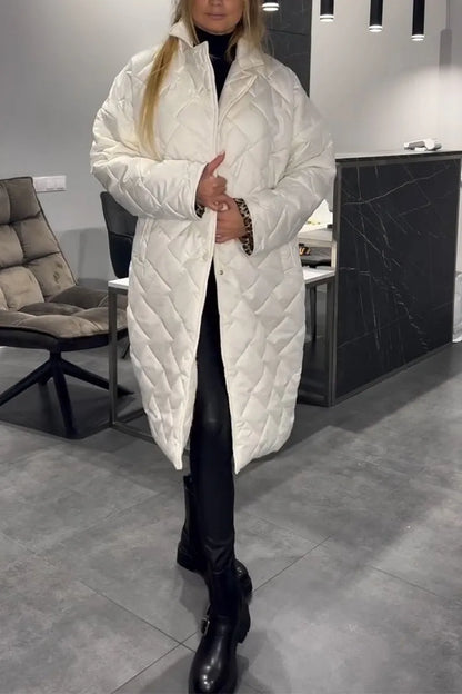Abrigo mujer reversible elegante cálido estilo moderno paseo