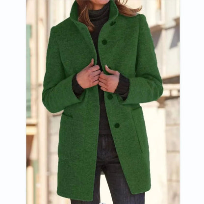 Elegante abrigo de lana para mujer: cálido y clásico para el invierno