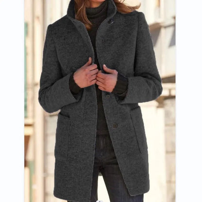 Elegante abrigo de lana para mujer: cálido y clásico para el invierno