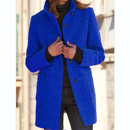 Elegante abrigo de lana para mujer: cálido y clásico para el invierno
