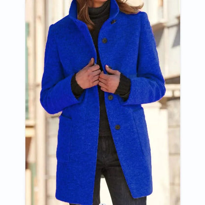 Elegante abrigo de lana para mujer: cálido y clásico para el invierno
