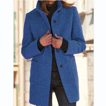 Elegante abrigo de lana para mujer: cálido y clásico para el invierno