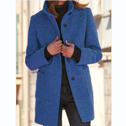 Elegante abrigo de lana para mujer: cálido y clásico para el invierno