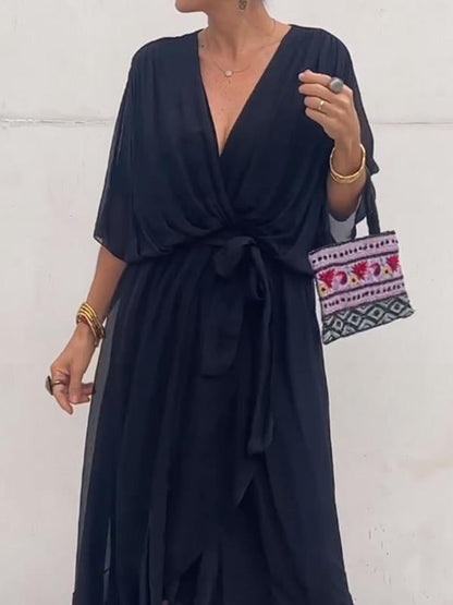 Vestido mujer chiffon cómodo y moderno diario o formal