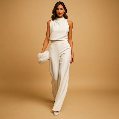 Jumpsuit mujer de pierna ancha, moderno y estiloso