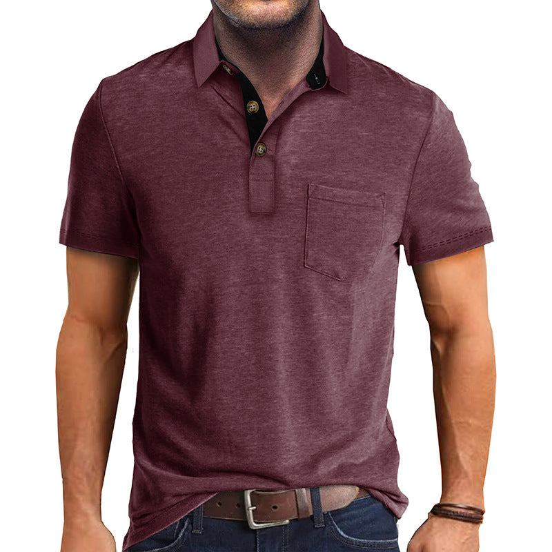Camisa tipo polo masculina, ligera y versátil para verano