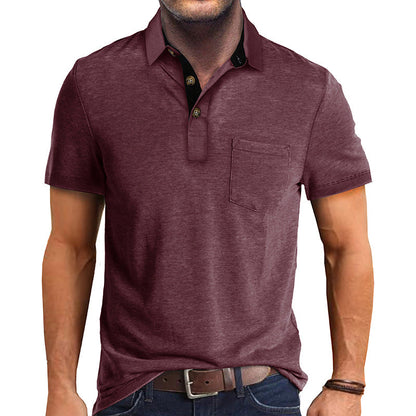 Camisa tipo polo masculina, ligera y versátil para verano