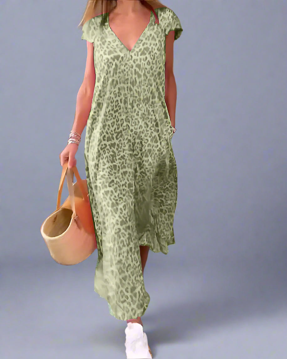 Danita | Vestido largo con escote en V