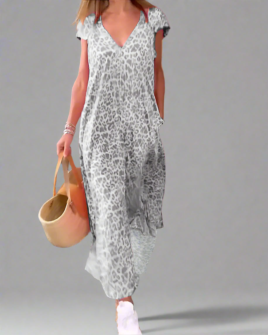 Danita | Vestido largo con escote en V