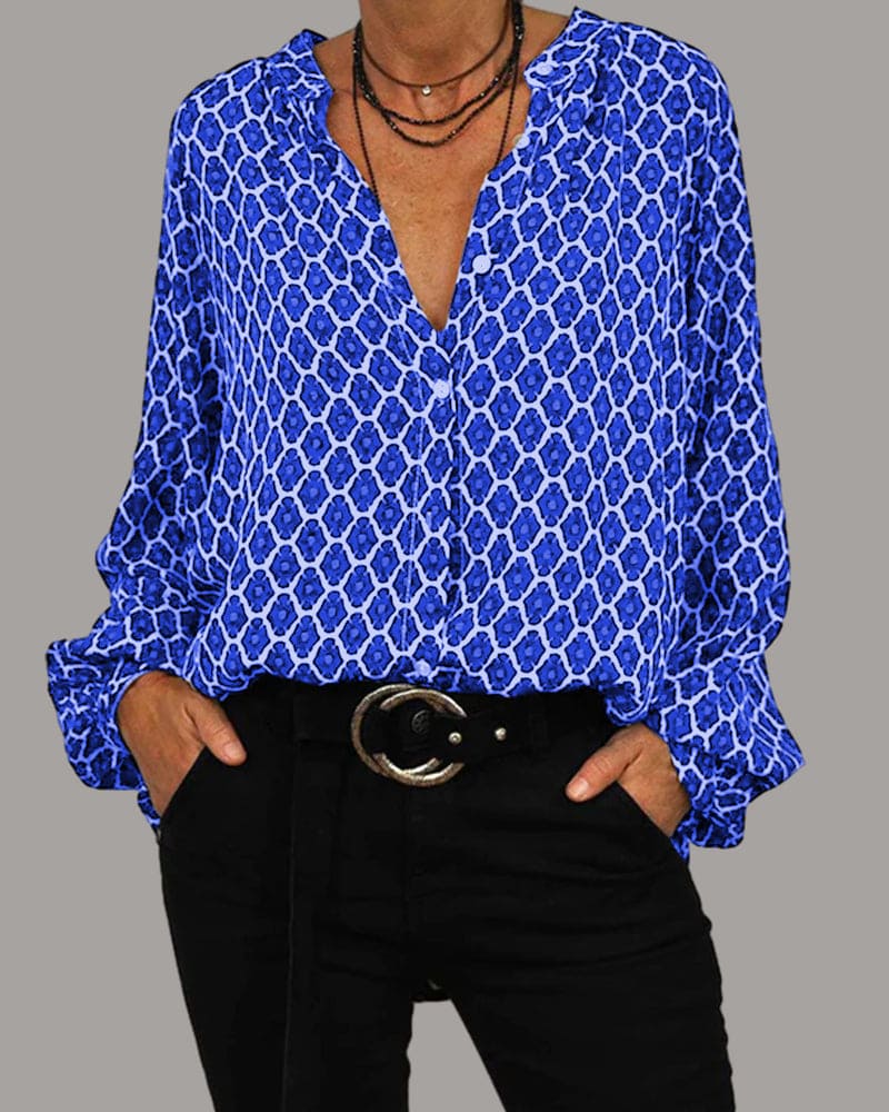 Davina | Blusa geométrica