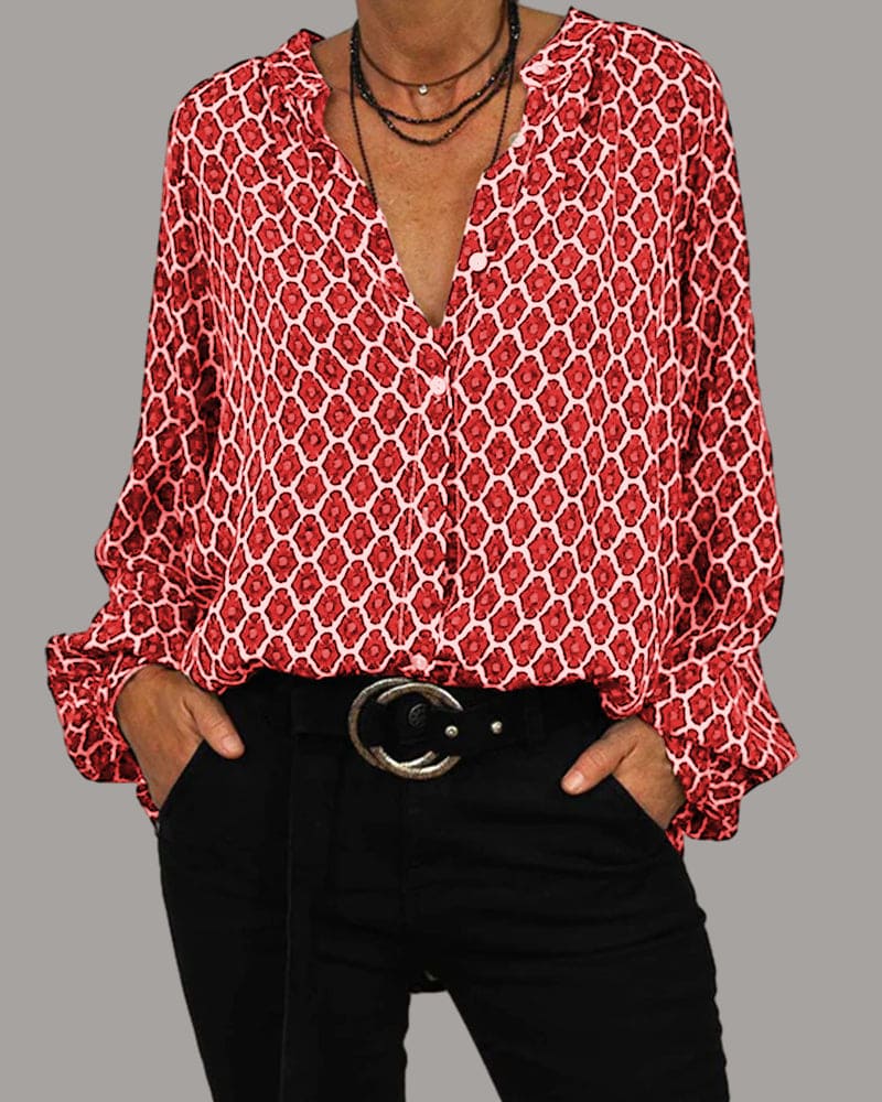 Davina | Blusa geométrica