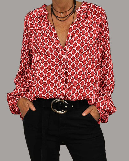 Davina | Blusa geométrica