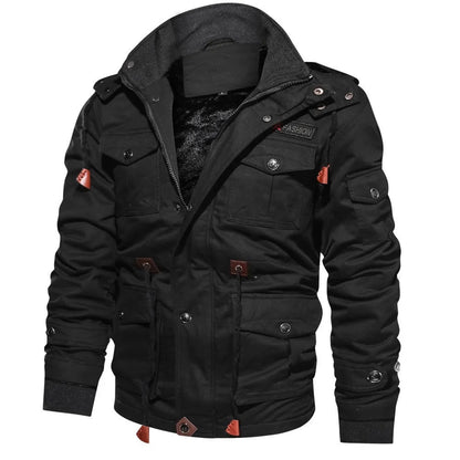 Chaqueta hombre moderna cómoda capucha desmontable otoño-invierno